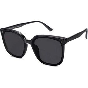 Oversized UV400 Sunglasses for Women Men Trendy Vintage Eye Protection